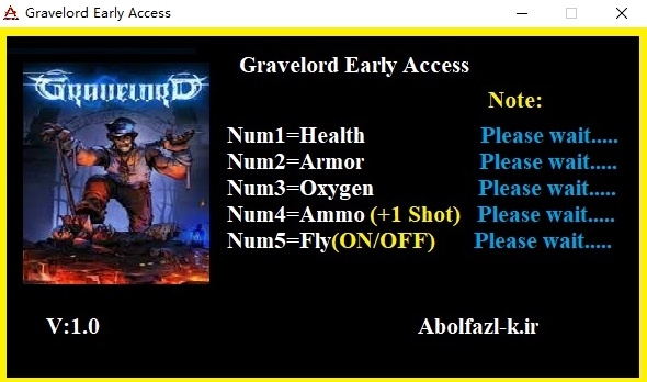 《Gravelord》五项修改器v1.0