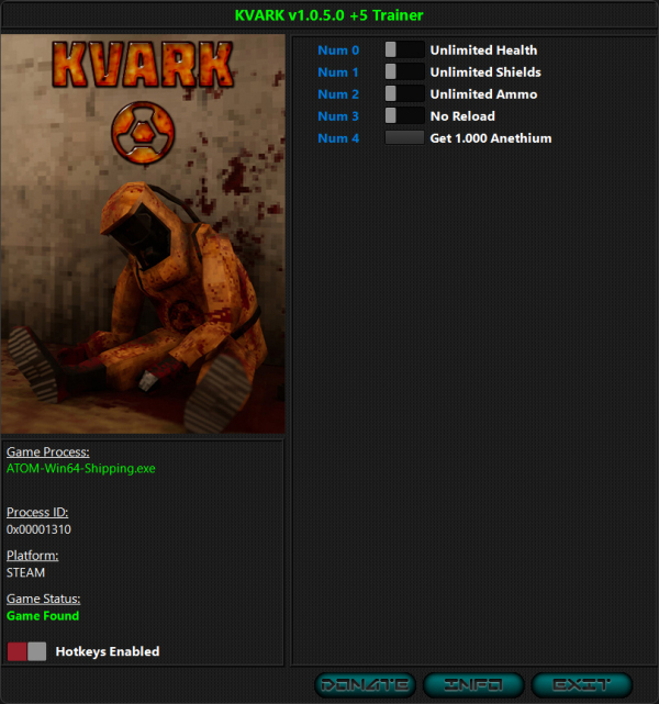 《Kvark》v1.0.5.0五项修改器HOG版