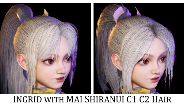 《街头霸王6》英格丽德配不知火舞C1/C2发型MOD